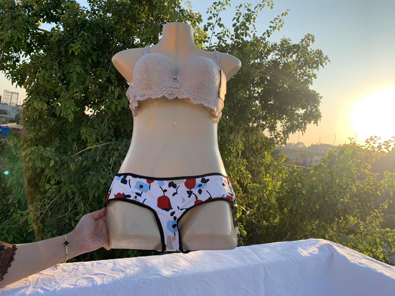 Floral Comfort Panty – Ultra Soft Stretch