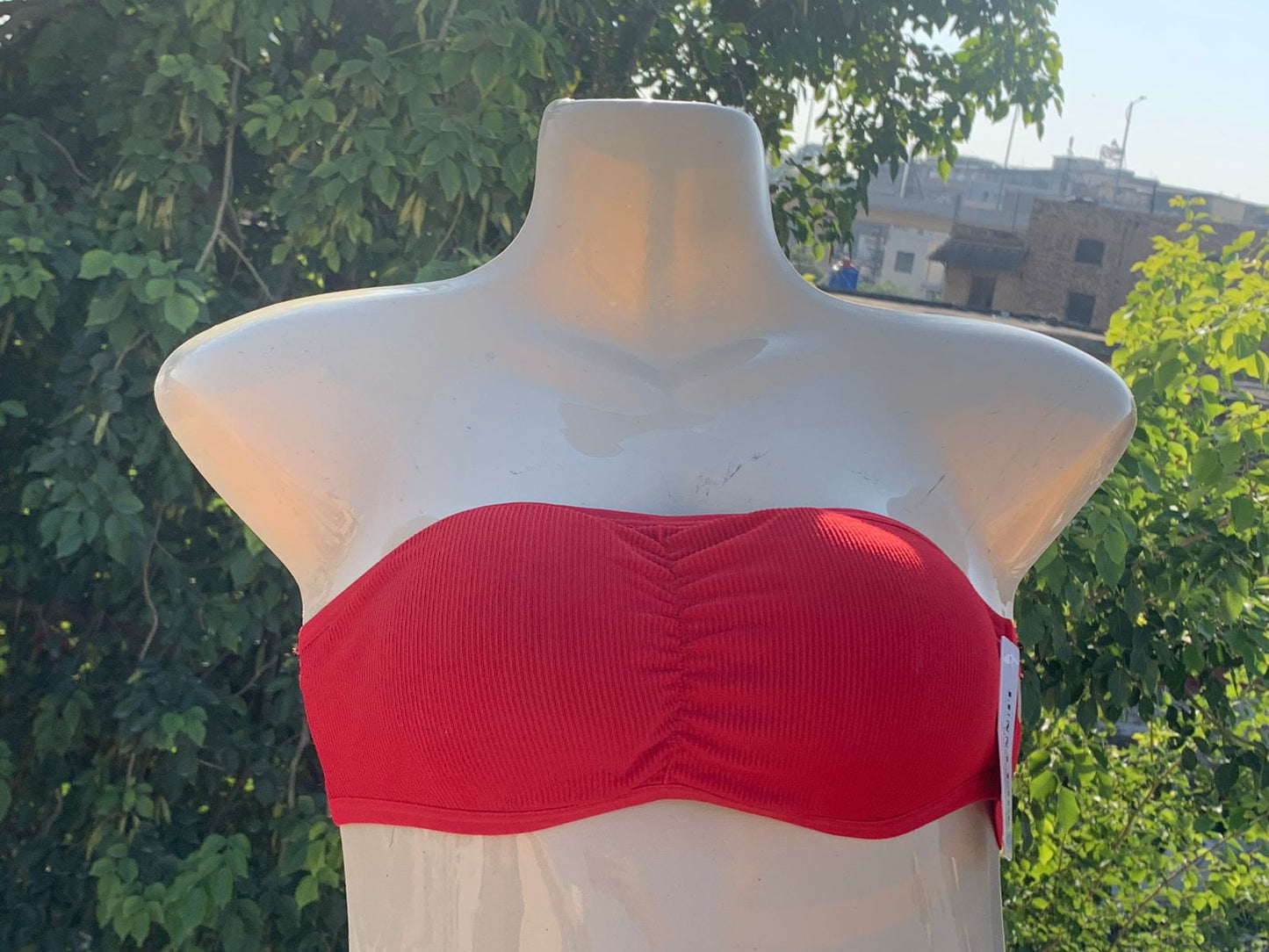 Imported Seamless Tube Top Bra – Strapless Sexy Bandeau with Back Closure (Red / Pink – Free Size)+ FREE GIFT