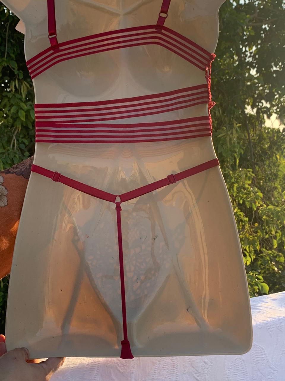 Imported High-Quality Red Lace Bralette & Panty Honeymoon Bridal Lingerie Set+ FREE GIFT