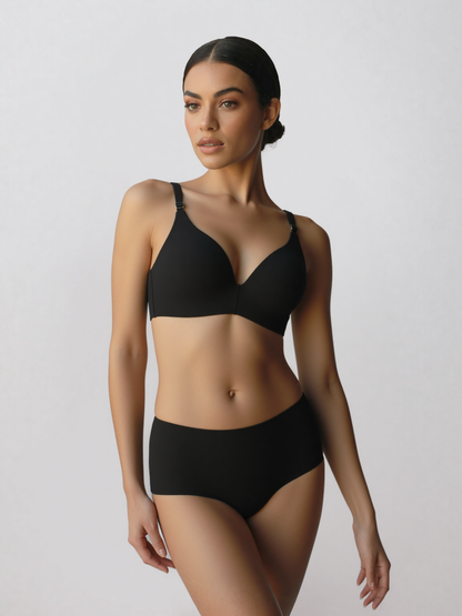 Push-Up Seamless Bra – Net Design