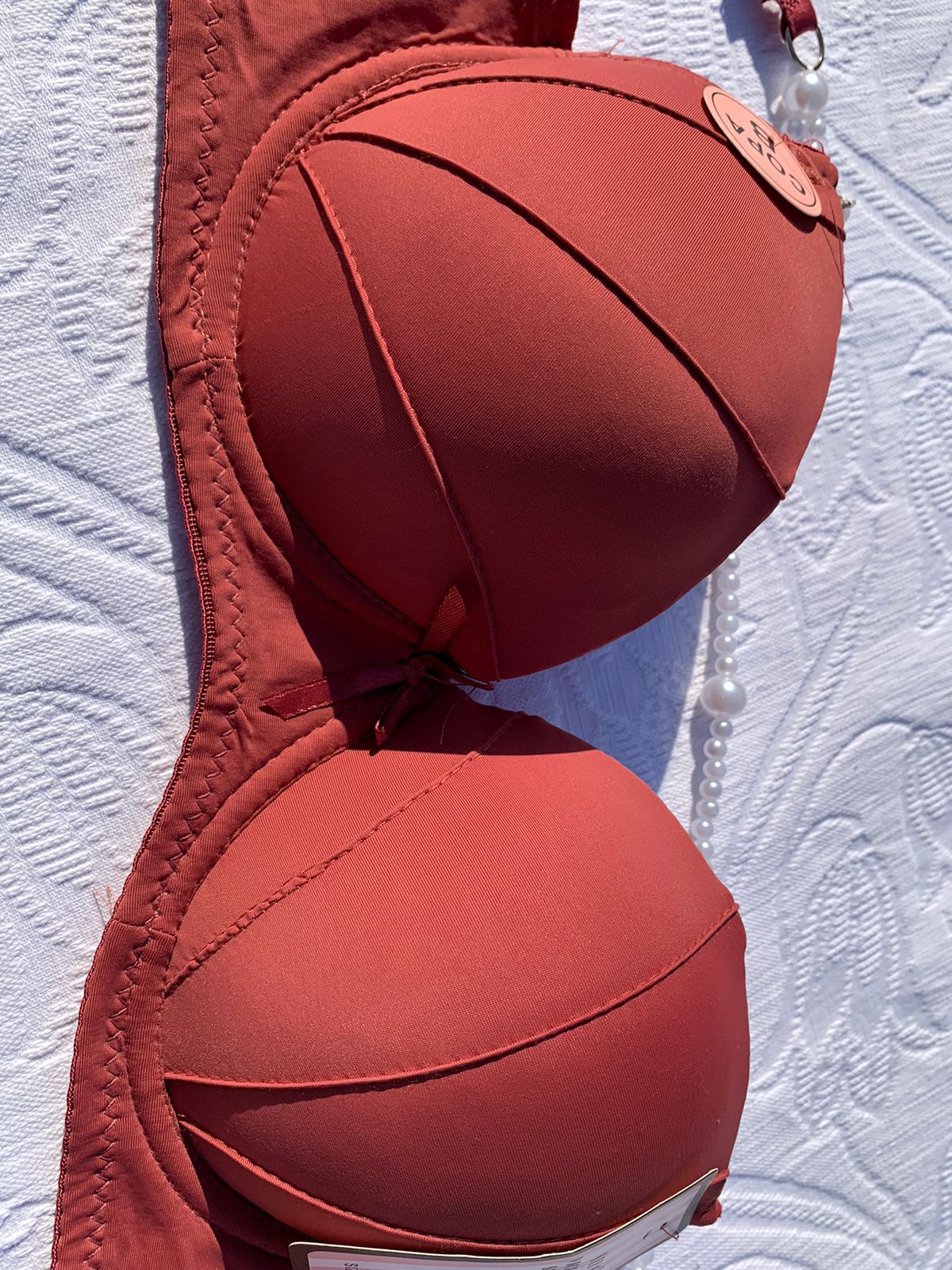 Bridal Lingerie Set – Maroon Padded Bra & Panty | Elegant Bridal Underwear+ FREE GIFT