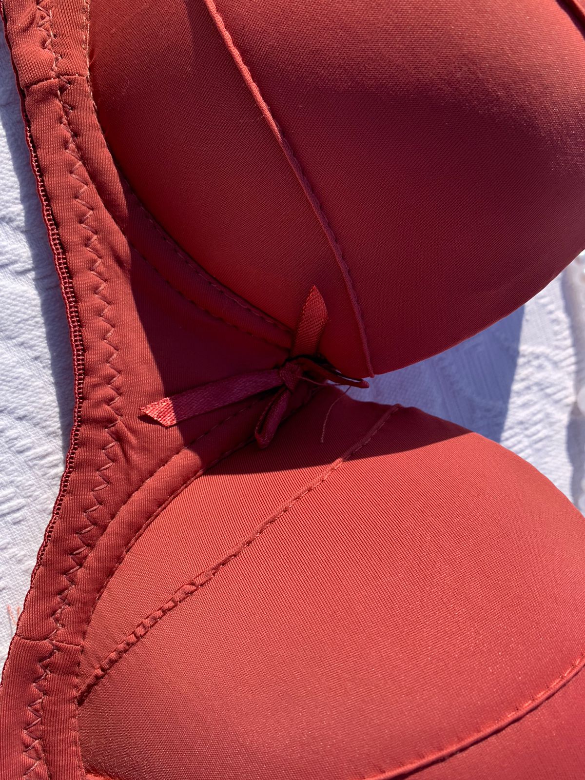 Bridal Lingerie Set – Maroon Padded Bra & Panty | Elegant Bridal Underwear+ FREE GIFT