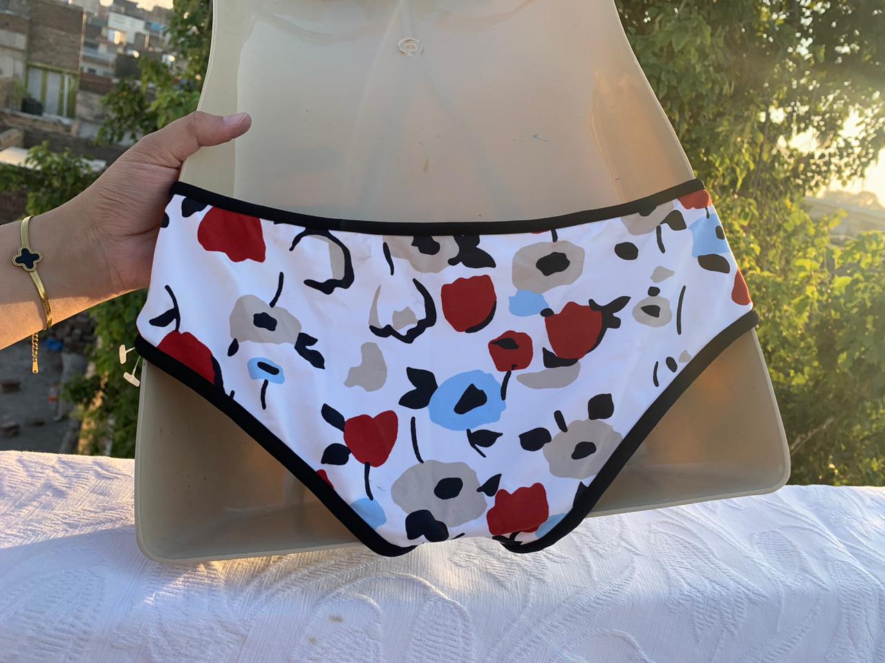 Women’s Floral Printed Comfort Panty – Soft Stretch Fabric