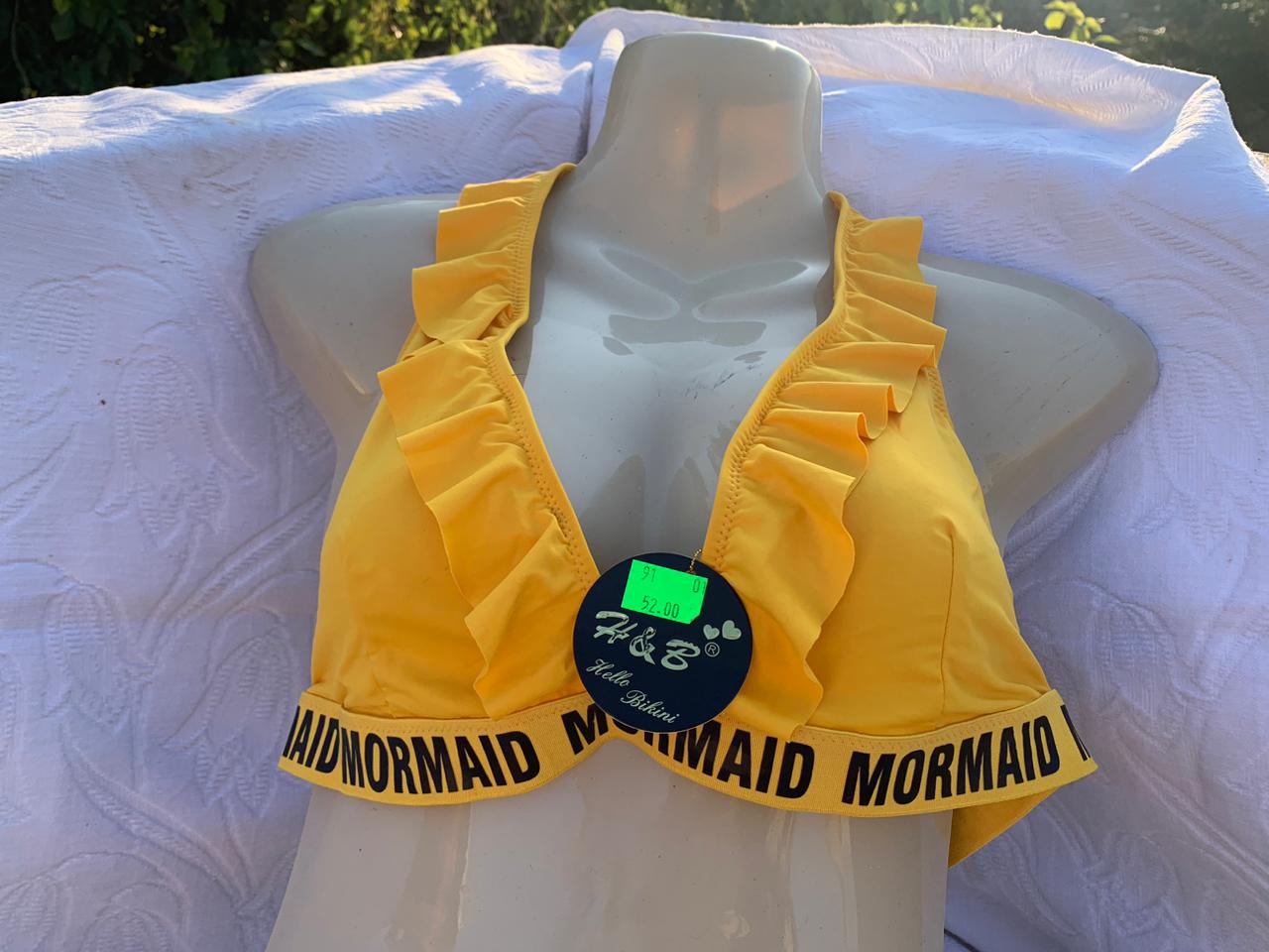 Imported Yellow Ruffle Bra – Premium Honeymoon & Bridal Lingerie Top+ FREE GIFT