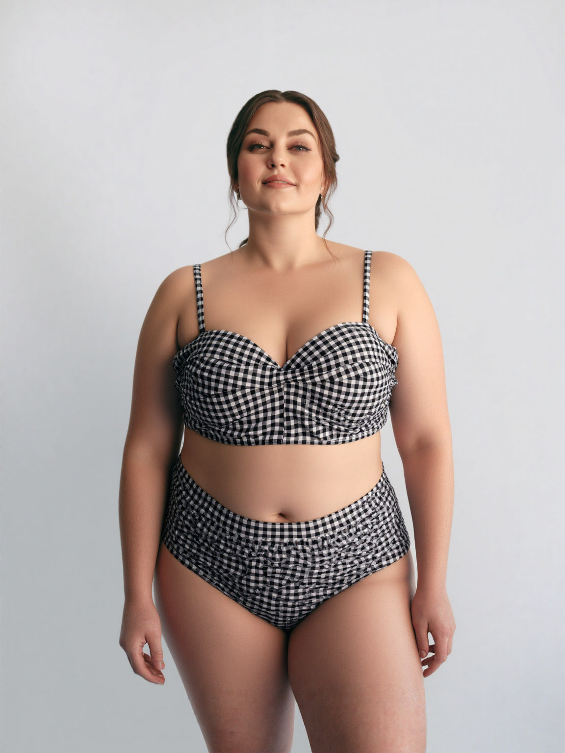 Imported Black & White Check Pattern Bra – Soft Padded Stylish Casual Bra+ FREE GIFT