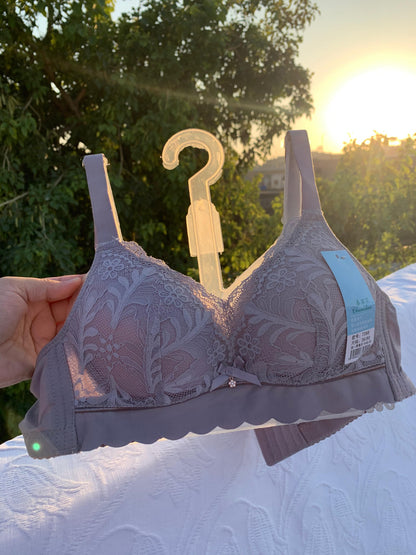 Lace Bra – Premium Quality (Grey / Black / Peach)