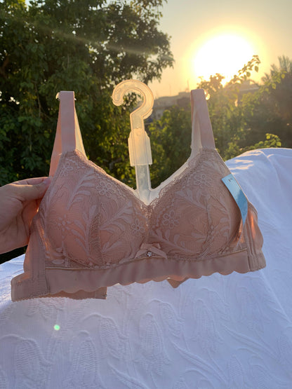 Lace Bra – Premium Quality (Grey / Black / Peach)