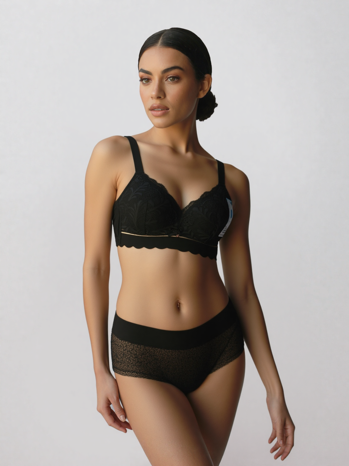 Imported Amazon-Brand Lace Bra – Premium Quality (Grey / Black / Peach)+ FREE GIFT